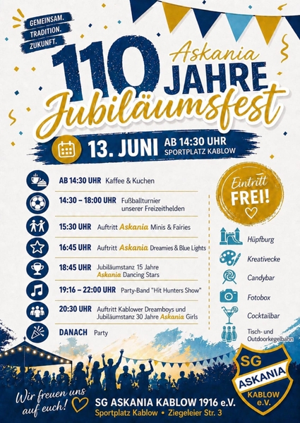 110 Jahre Askania Kablow - Jubil&auml;umsfest